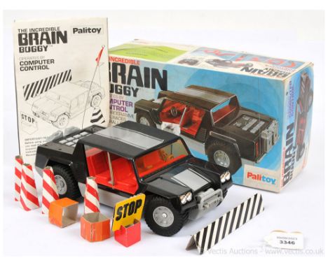 Palitoy 3905 "The Incredible Brain" Buggy - this plastic computer controlled issue finished in black, silver stripes, red int