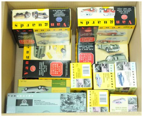 Lledo/Vanguards a group to include VA12402 Ford Granada Ghia; VA06800 Hillman Minx; VA06400 Vauxhall PA Cresta; plus others, 