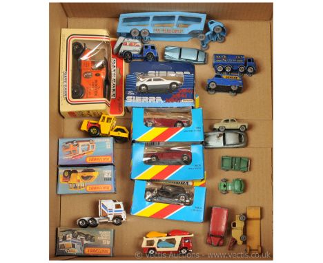 Matchbox Superfast group to include 11 Car Transporter; 45 Kenworth Cab Unit; 72 Bomag - conditions are generally Near Mint t