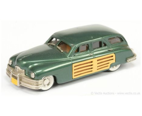 The Goldvarg Collection 6 Packard 1950 "Woodie" Station Sedan - dark metallic green, wood effect side panels - Good Plus (doe