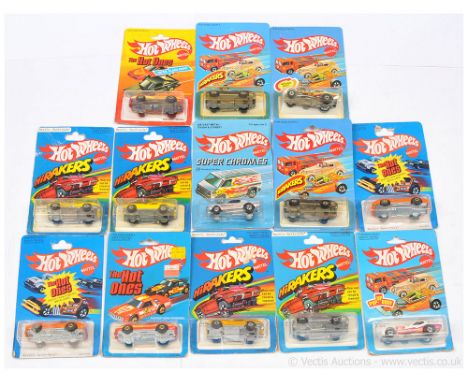 Hot Wheels (Mattel) a group of blister card issues to include "Hirakers" split window; "The Hot Ones" Chevrolet Corvette Stin