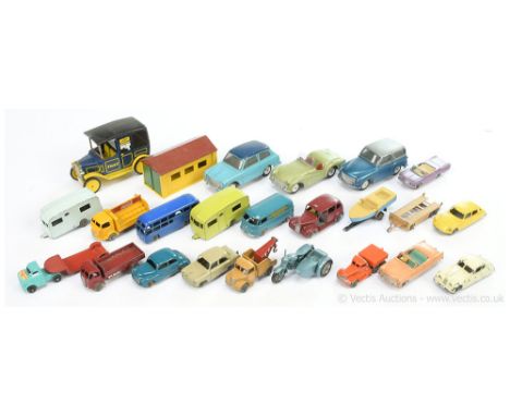 Unboxed group to include Corgi Hillman Husky; Austin A40; Triumph TR3 Sports Car; Matchbox Regular Wheels to include 39b Pont