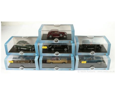 Oxford Diecast (1/43rd scale) group to include Rolls Royce Corniche Convertible; Humber Pullman Limousine; Rolls Royce Phanto