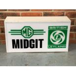 British Leyland MG Midget Made Light Box