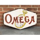 Omega Enamel Sign
