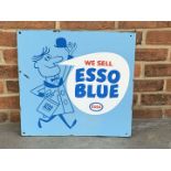 Esso Blue Enamel Flange Sign