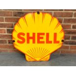 Shell Emblem Enamel Sign
