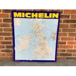 Tin Michelin Map Sign