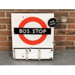 Bus Stop Enamel Pole Sign