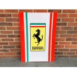 Ferrari Large Metal Sign