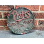 Pratts Motor Spirit Cast Aluminium Sign