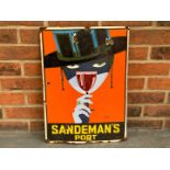 Sandemans Port Enamel Sign