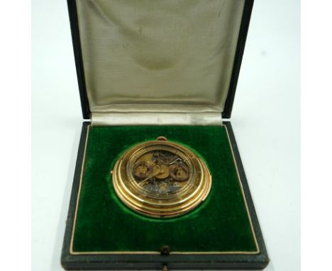 Chronometer mit Minuterrepetition und Stoppuhr Margraf Kurfürstendamm585 Rosegoldgehäuse, grosskalibrig, beidseitig skelletti