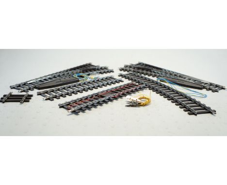 Märklin ab 1954, Gebr. Märklin &amp; Cie., G.m.b.H. Göppingen, Schriftzuglogo: Sammlung von märklin-Gleisen u. Weichen, Spur 