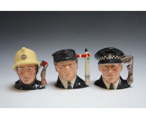 THREE LIMITED EDITION ROYAL DOULTON CHARACTER JUGS FROM THE JOURNEY THROUGH BRITAIN SERIES, consisting of the Engine Driver D