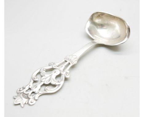 A Norwegian .830 silver ladle, maker's mark NM, Norsk Monster, 49.3g 