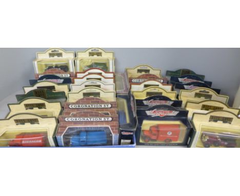 A collection of thirty model vehicles, Days Gone and Vanguards 