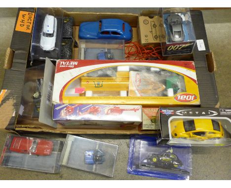 Model vehicles including Chad Valley, Joal lorry, James Bond vehicles, etc. 