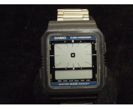 Vintage Casio alarm chronograph wristwatch