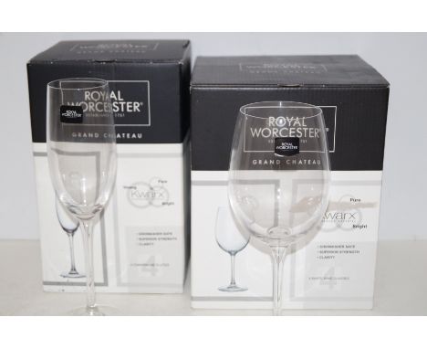 2 boxes of Royal Worcester stemware