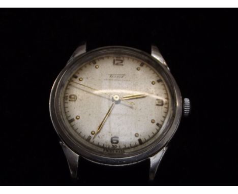 Vintage Tissot antimagnetique wristwatch, no strap. Currently ticking but needs a service