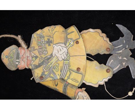 World War 2 cardboard puppet goring. Height 31cm