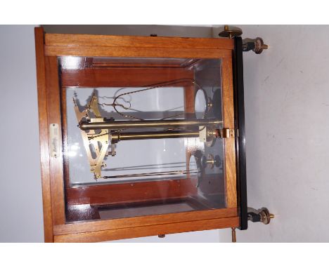 Cased set of scientific balance scales by L. Oertling 