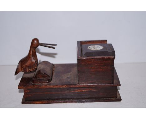 Vintage treen cigarette dispenser 