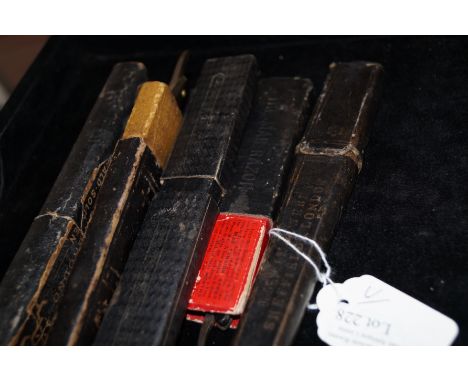 5 vintage cut throat razors 