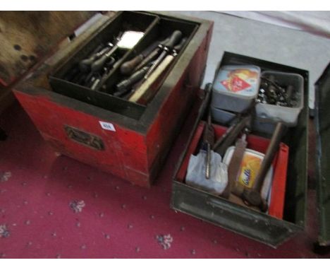 2 boxes/ chests of tools