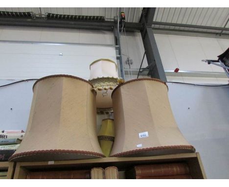 A quantity of lamp shades