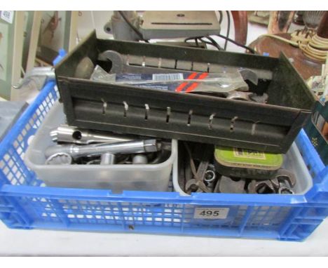 A quantity of spanners and other tools