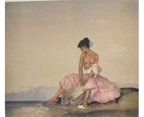 SIR WILLIAM RUSSELL FLINT, R.A., R.O.I. (SCOTTISH, 1880-1969)  'Ariadne',  colour print, published 1988, limited edition 530/