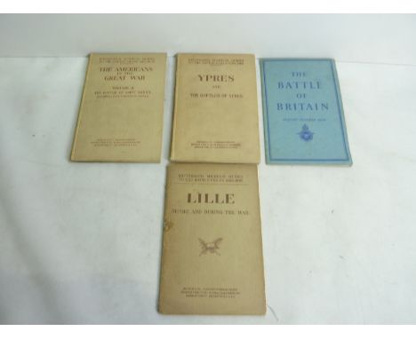 Military.  3 Michelin Battlefield Guides & one other item.  (4).
