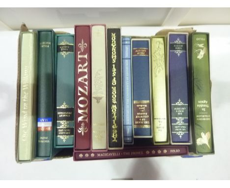 Folio Society.  12 various vols. in slip cases.