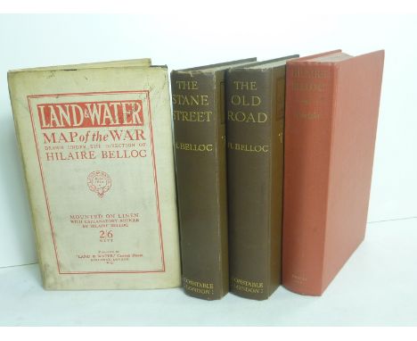 BELLOC HILAIRE.  Land & Water Map of the War & How to Use It, Drawn under the Direction of Hilaire Belloc (large folding colo