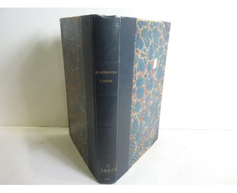 LYNCH ELIZABETH (Pubs).  Cases Adjudged in the Court of Kings-Bench in the Time of the Late Lord Hardwicke. Folio. Late half 