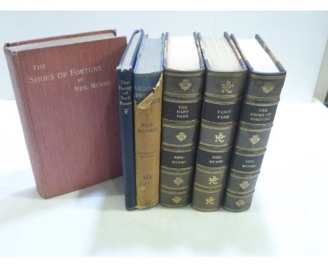 MUNRO NEIL.  The Shoes of Fortune, 1901; The Daft Days, 1907 & Fancy Farm, 1910. Each with a signed inscription by the author