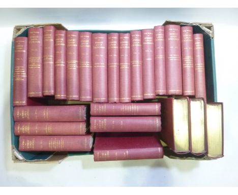 STEVENSON R. L.  The Works, Swanston Edition. 24 vols. (lacking vol. 25). Ltd. ed. 835/2060. Frontis. Uniform red cloth. 1911