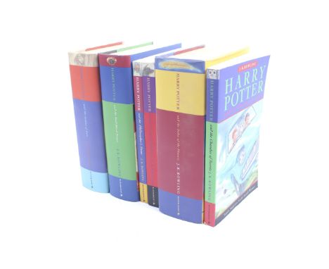 J K Rowling - a set of six Harry Potter books.  Including three hardback and three paperback. 