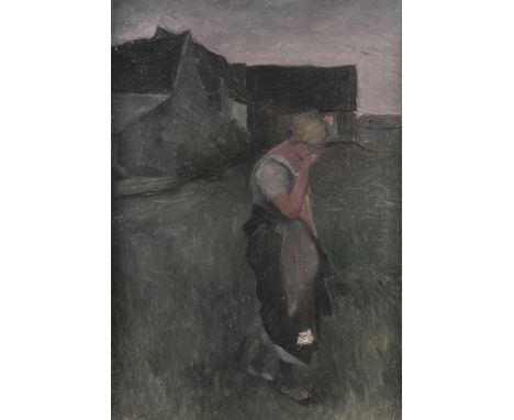 Charles DeBelle (1873-1919)Study for 'Sorrow'Oil on canvas, 40 x 30cm (15¾ x 12'')An inscription on the slip reads: Original 