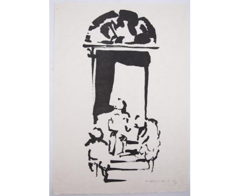 Louis le Brocquy HRHA (1916-2012)Tenement Doorway Lithograph, 45 x 32cm (17¾ x 12½)Signed, dated 1986 and numbered 10/35This 