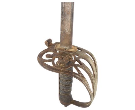A George V 9th Royal Irish Rifles officers sword by Henry Wilkinson, London,Good solid condition, pitting to blade and guard.