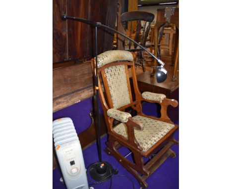 A vintage style adjustable reading light