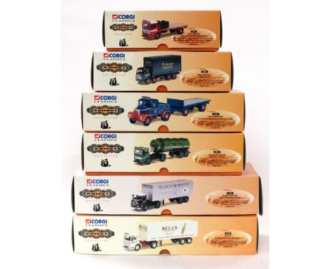 Corgi: A collection of six Corgi 'Whisky Collection' boxed vehicles to comprise: '21001' Albion Clydesdale Platform Lorry, '2