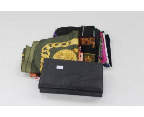 An Art Deco design ladies bag and collection of scarves (16) 