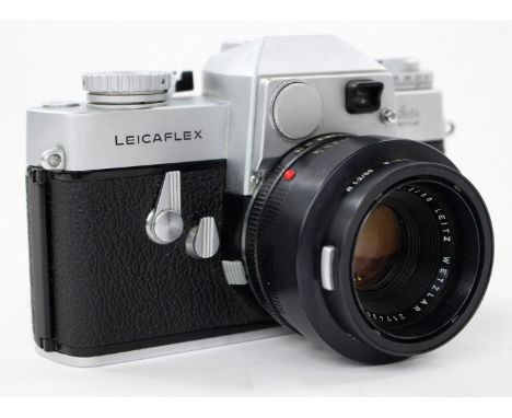 Leitz: A cased Leitz Wetzlar Germany Leicaflex camera serial no. 1126820 with an attached Leitz Wetzlar Summicron-R 1:2/50 no