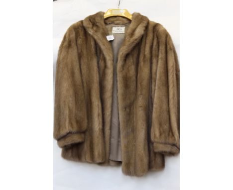 A vintage Mink fur coat, long jacket length, Jaffa furs Belfast, Blackpool and Aberdeen 