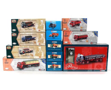 Corgi: A collection of twelve assorted boxed Corgi vehicles to comprise: Passage of Time '23702' Leyland Octopus Platform Lor