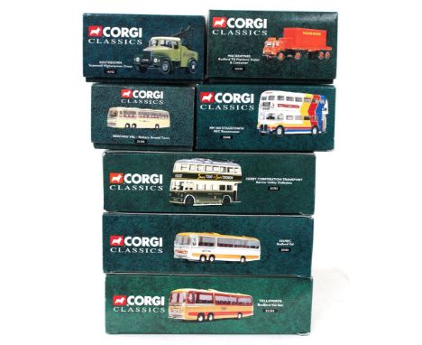 Corgi: A collection of seven Corgi 'Connoisseur Collection' boxed vehicles to comprise: '16102' Scammell Highwayman Crane, '2